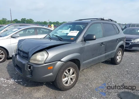 2009 Hyundai Tucson из США, поврежденный, VIN KM8JM12D39U343997